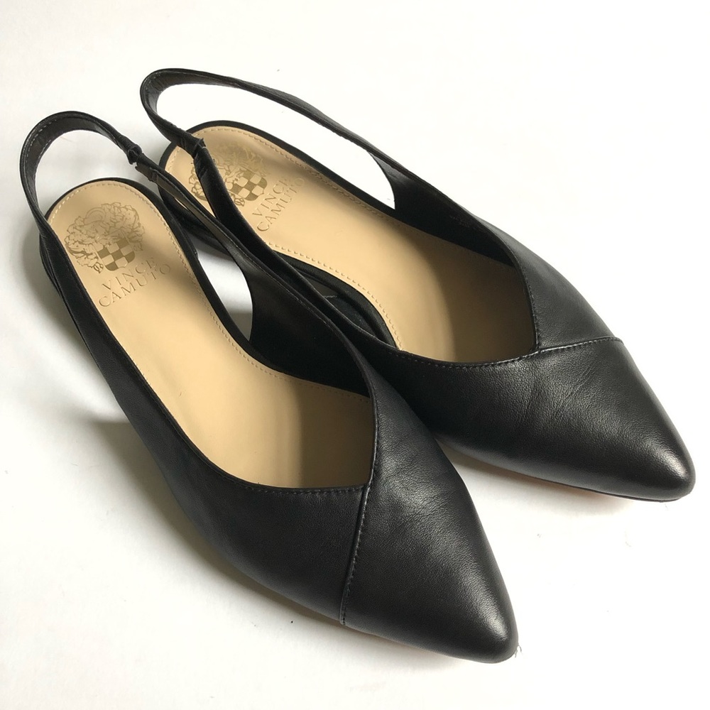 Vince Camuto Black slingback flats/ 7.5